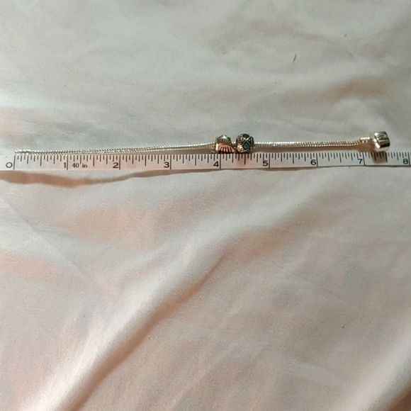 Silver Bracelet with 2 charms - Picture 4 of 5